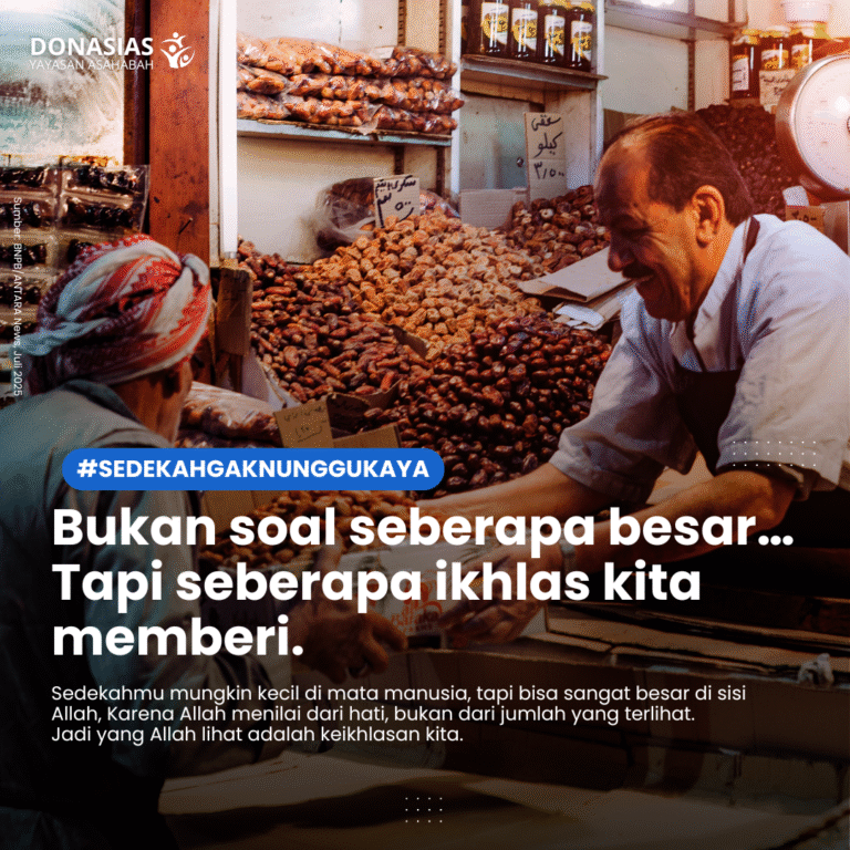 Sedekah Tak Harus Menunggu Kaya, yang Penting Ikhlas